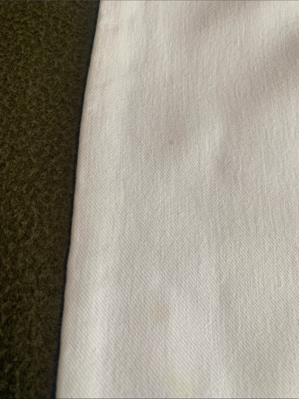 Custom homemade white tab top curtains. Approx 33” x 45” including tabs. - Picture 9 of 10
